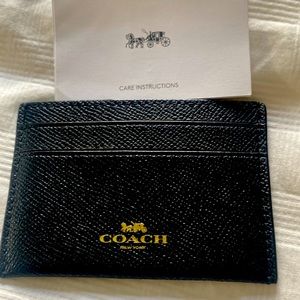 COACH Leather Credit Card holder front Men’s Wallet.Never used ORIGINAL!